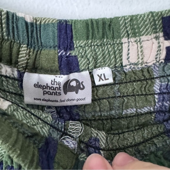 The Elephant Pants green and blue boho harem style pant Size XL - Picture 5 of 7